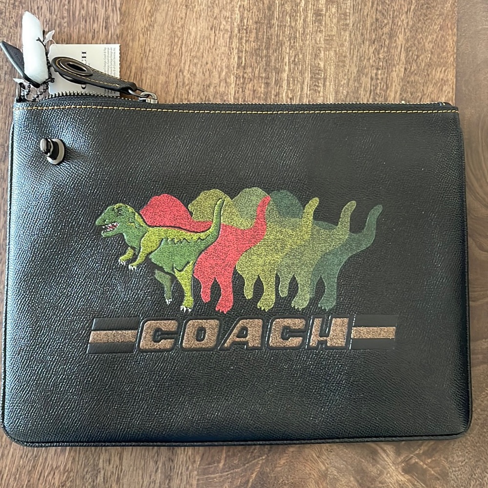 NEW Coach Leather Travel Pouch